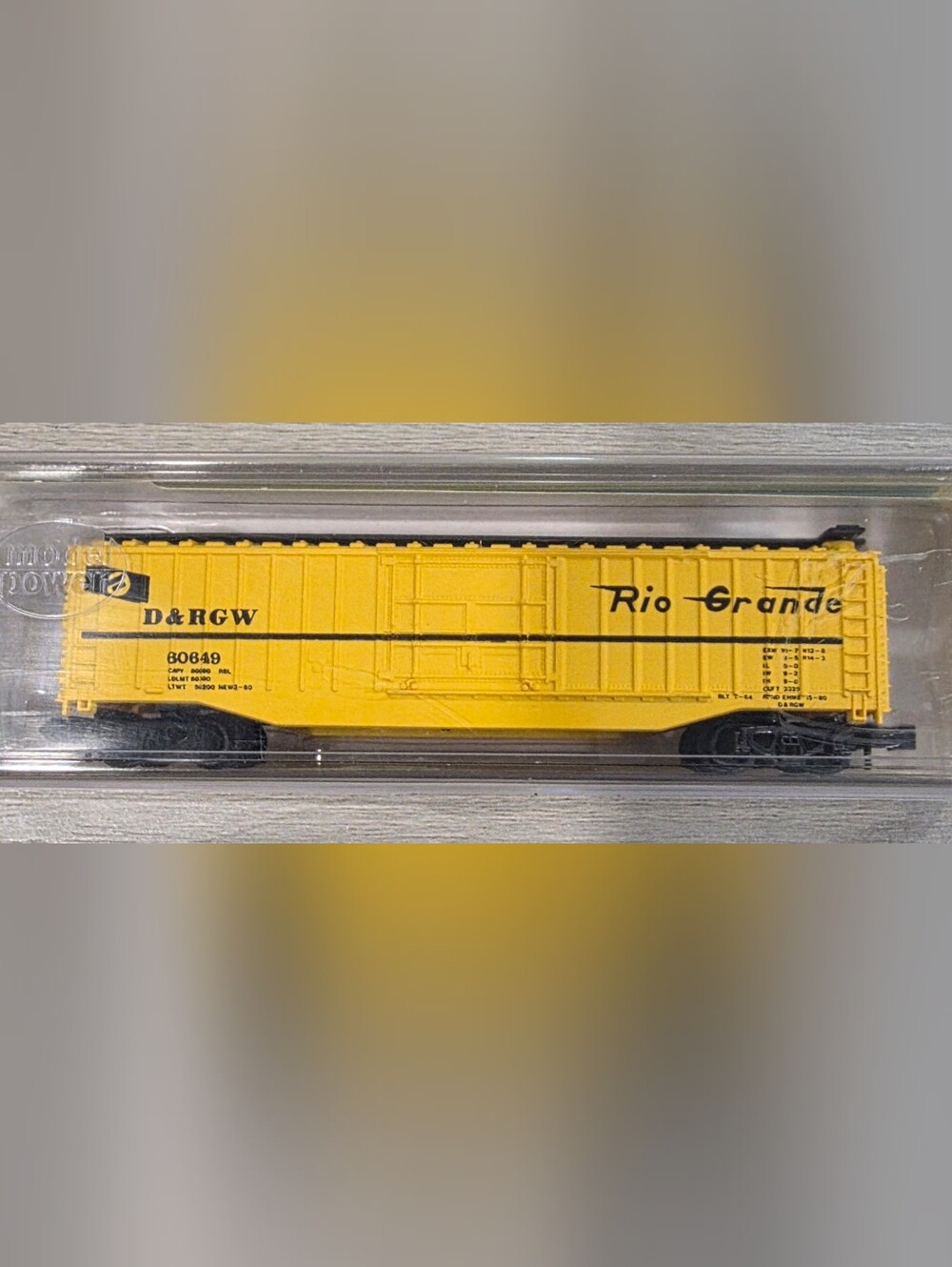 Model Power N Scale Rio Grande 50' Boxcar